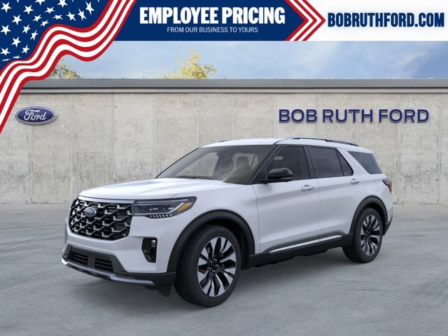 2026 Ford Explorer Platinum White at Luther Ford
