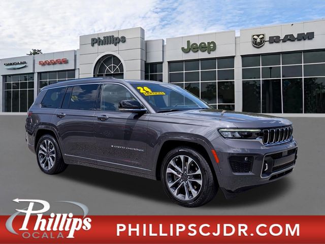 Gray Metallic 2024 Jeep Grand Cherokee L Overland 4WD SUV / Crossover Four-Wheel Drive 8-Speed Automatic