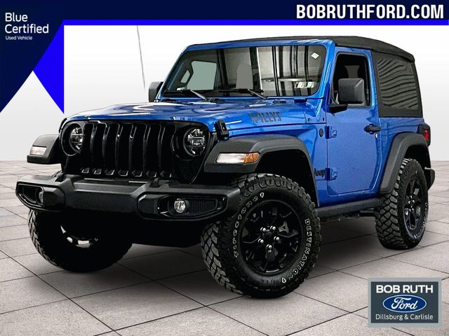 2021 Jeep Wrangler Willys Blue at Rochrich Mazda