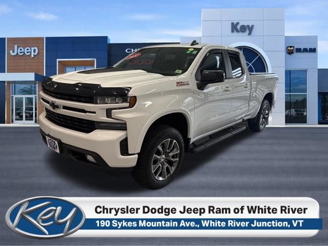 White 2021 Chevrolet Silverado 1500 Pickup Truck Four-Wheel Drive 8-Speed Automatic