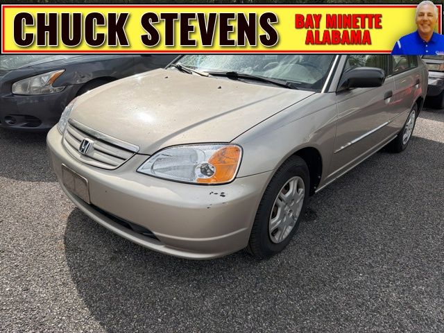 2001 Honda Civic LX Sedan Front-Wheel Drive 4-Speed Automatic Overdrive