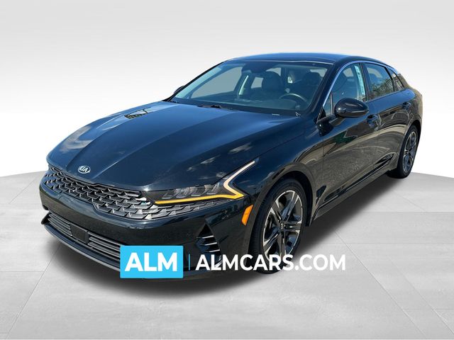Ebony Black 2021 Kia K5 Sedan Front-Wheel Drive 8-Speed Automatic