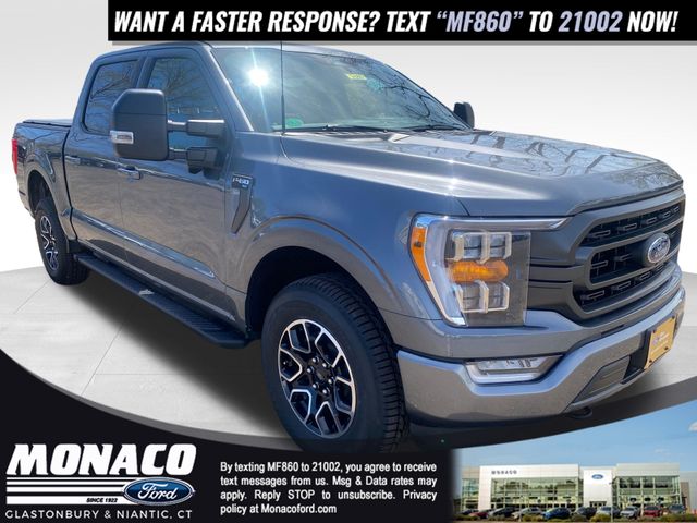 Gray Metallic 2022 Ford F-150 Pickup Truck Four-Wheel Drive Automatic