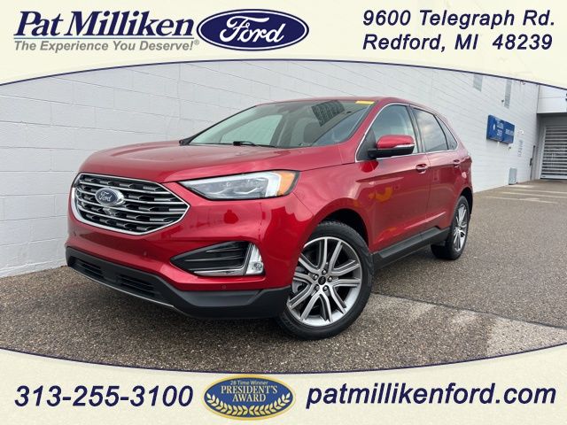 Red Metallic 2023 Ford Edge SUV / Crossover All-Wheel Drive 8-Speed Automatic