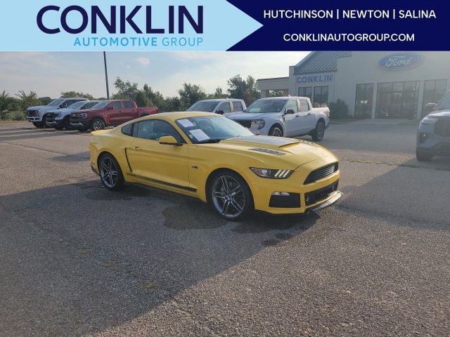 Yellow 2015 Ford Mustang Coupe Rear-Wheel Drive 6-Speed Automatic