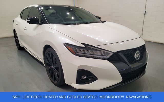 Pearl White Tricoat 2022 Nissan Maxima Sedan Front-Wheel Drive Continuously Variable Transmission