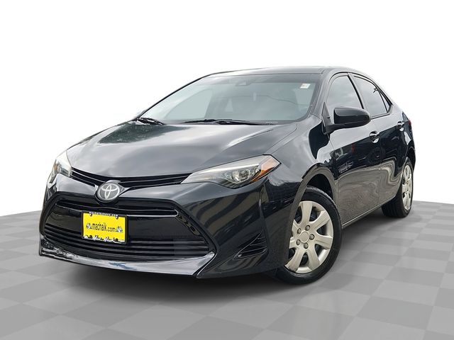 Black Sand Pearl 2018 Toyota Corolla LE Sedan Front-Wheel Drive Continuously Variable Transmission