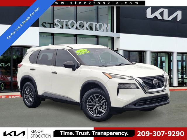 Glacier White 2021 Nissan Rogue SUV / Crossover Front-Wheel Drive Continuously Variable Transmission