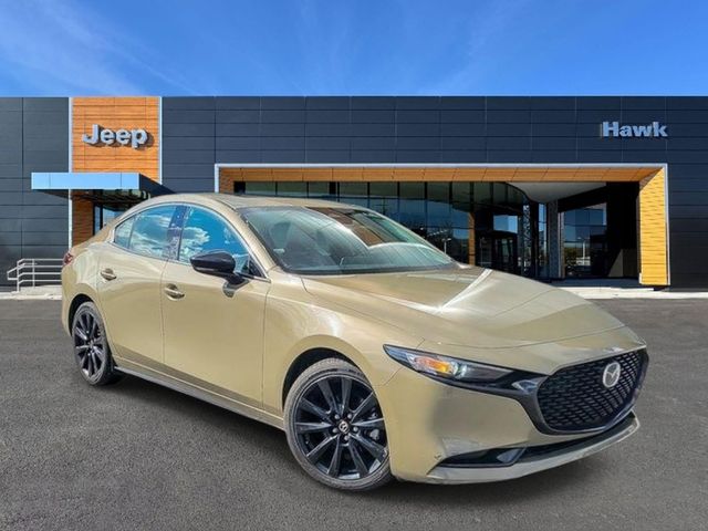 Zircon Sand Metallic 2024 Mazda MAZDA3 2.5 Carbon Turbo AWD Sedan All-Wheel Drive 6-Speed Automatic