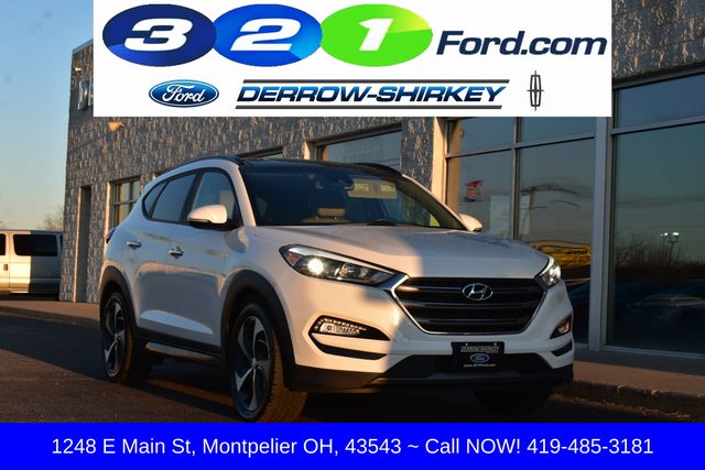Dazzling White 2016 Hyundai Tucson 1.6T Limited AWD SUV / Crossover All-Wheel Drive 7-Speed Automatic