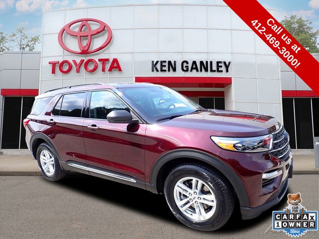 Red (Burgundy Velvet Tinted Clearcoat) 2022 Ford Explorer SUV / Crossover All-Wheel Drive Automatic