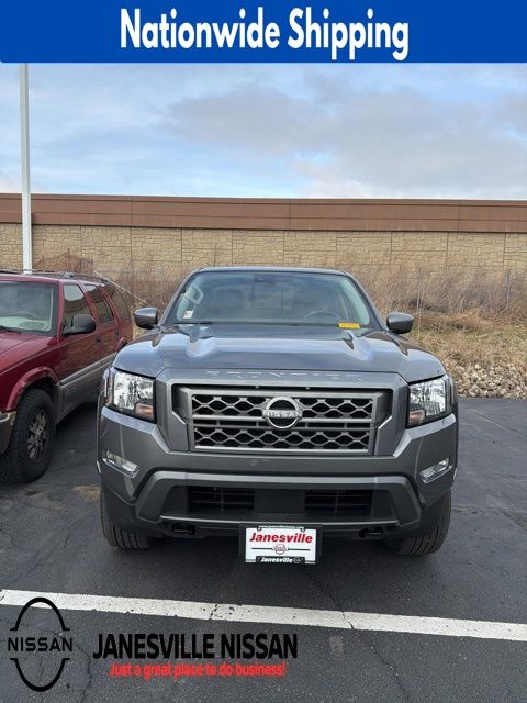 Gray (Gun Metallic) 2023 Nissan Frontier SV Crew Cab 4WD Pickup Truck Four-Wheel Drive 9-Speed Automatic