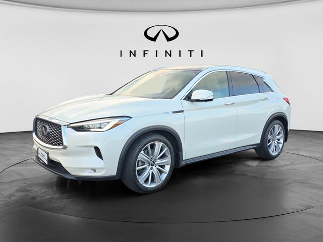 Majestic White 2020 INFINITI QX50 Sensory AWD SUV / Crossover All-Wheel Drive Continuously Variable Transmission