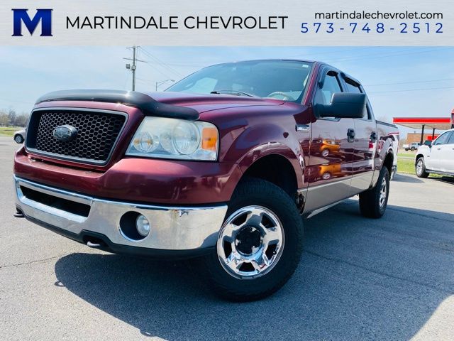 Red (Burgundy) 2006 Ford F-150 Pickup Truck 4-Speed Automatic Overdrive
