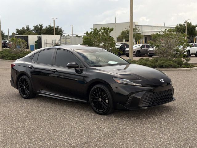 Midnight Black Metallic 2025 Toyota Camry Sedan Front-Wheel Drive Continuously Variable Transmission