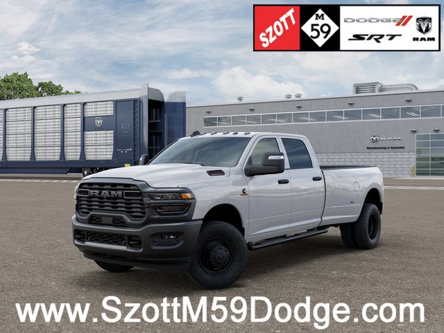 Bright White Clearcoat 2026 RAM 3500 Tradesman Crew Cab LB DRW 4WD Pickup Truck Four-Wheel Drive 8-Speed Automatic
