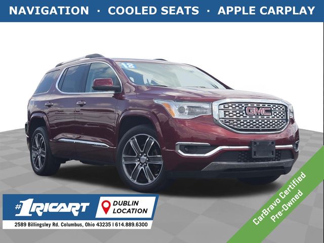 Crimson Red 2018 GMC Acadia SUV / Crossover Four-Wheel Drive 6-Speed Automatic