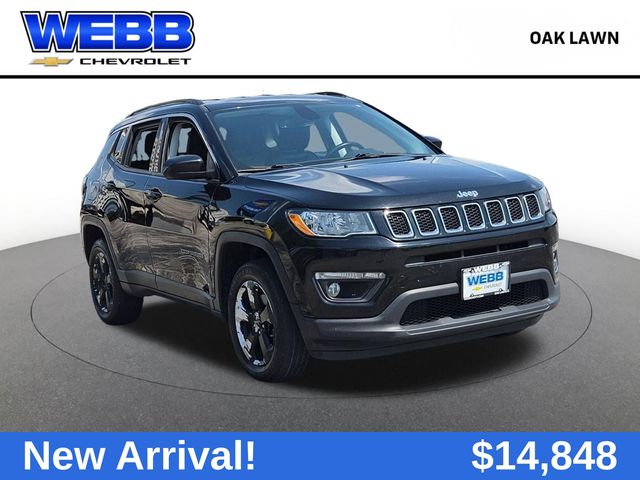 Diamond Black Crystal Pearlcoat 2019 Jeep Compass SUV / Crossover Four-Wheel Drive 9-Speed Automatic