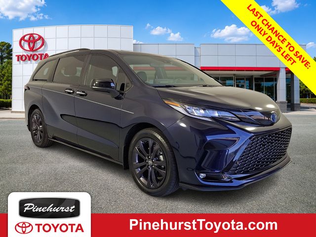 Blue 2025 Toyota Sienna XSE 7-Passenger FWD Minivan Front-Wheel Drive Continuously Variable Transmission