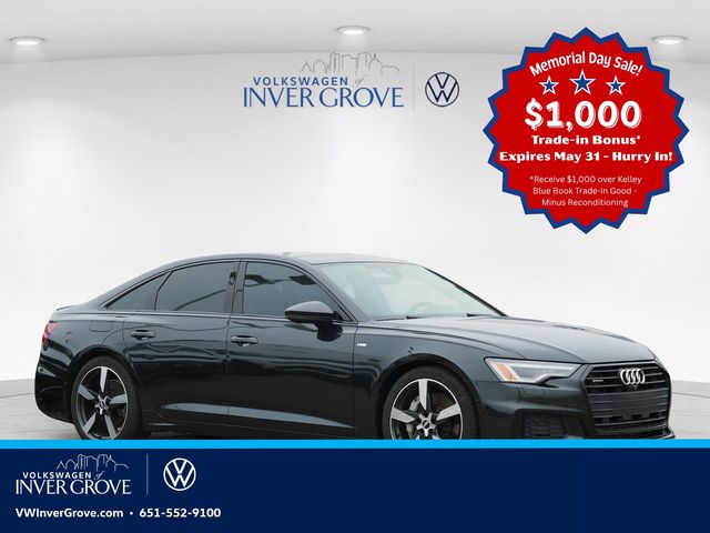 Gray Metallic 2020 Audi A6 55 TFSI quattro Premium Plus AWD Sedan All-Wheel Drive 7-Speed Automatic