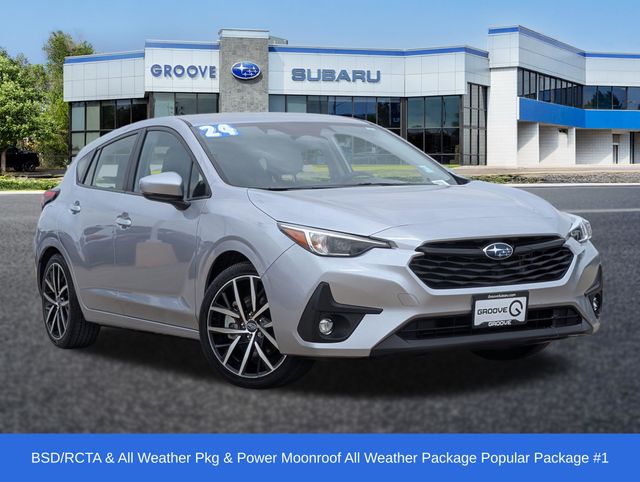 Ice Silver Metallic 2024 Subaru Impreza Sport AWD Wagon All-Wheel Drive Continuously Variable Transmission