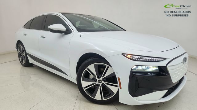 Glacier White 2025 Audi A6 e-tron Sportback Sedan All-Wheel Drive Automatic