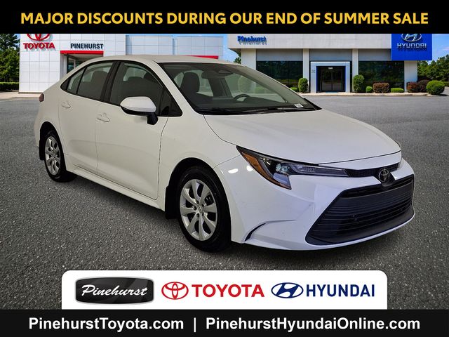White 2025 Toyota Corolla Sedan Front-Wheel Drive Continuously Variable Transmission