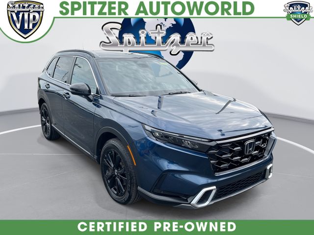Canyon River Blue Metallic 2025 Honda CR-V Hybrid SUV / Crossover All-Wheel Drive Continuously Variable Transmission