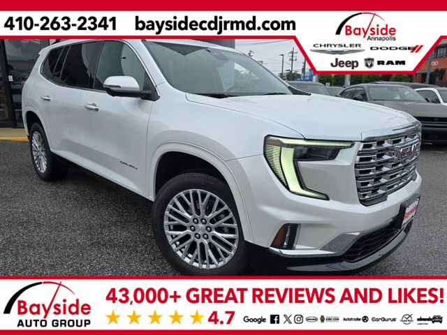 White Frost Tricoat 2024 GMC Acadia Denali AWD SUV / Crossover Four-Wheel Drive 8-Speed Automatic