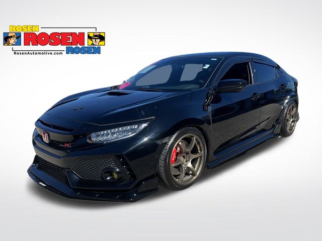 Black 2018 Honda Civic Type R Hatchback Front-Wheel Drive 6-Speed Manual