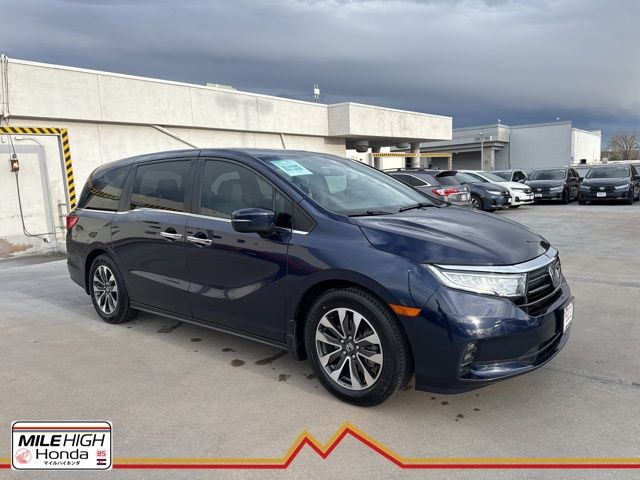 Black (Obsidian Blue Pearl) 2022 Honda Odyssey EX-L FWD Minivan Front-Wheel Drive Automatic