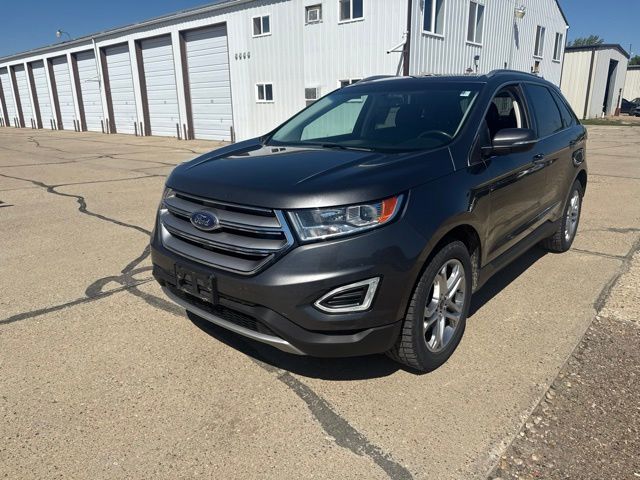 2016 Gray Ford Edge Titanium AWD SUV