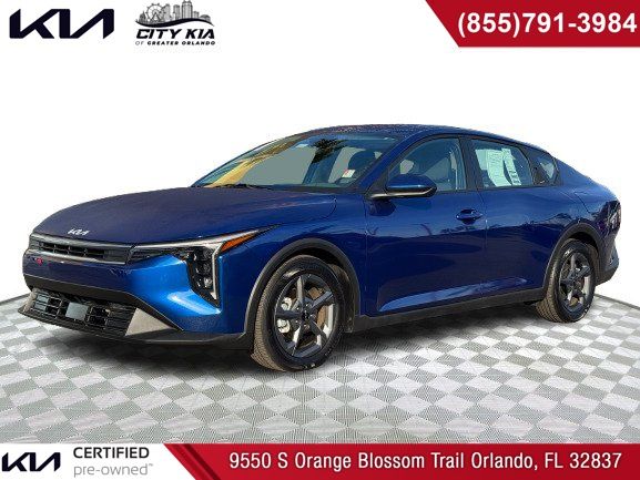 Deep Sea Blue 2025 Kia K4 LXS FWD Sedan Front-Wheel Drive Continuously Variable Transmission