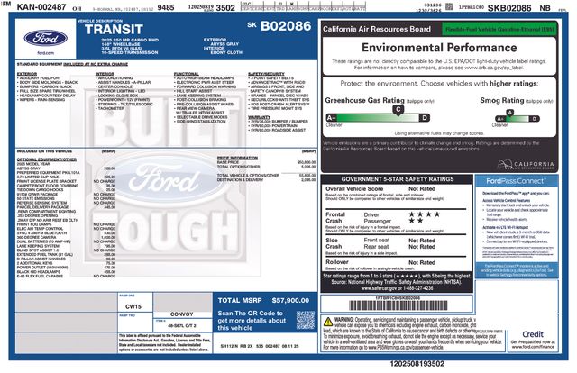 New 2025 Ford Transit-250 3D Cargo Van