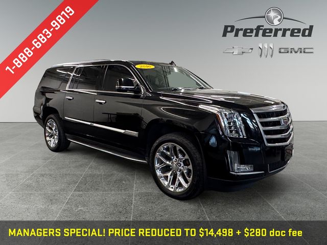 Black Raven 2016 Cadillac Escalade ESV SUV / Crossover Four-Wheel Drive 8-Speed Automatic