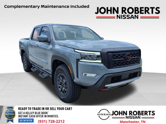 Boulder Gray Pearl 2023 Nissan Frontier PRO-4X Crew Cab 4WD Pickup Truck Four-Wheel Drive 9-Speed Automatic