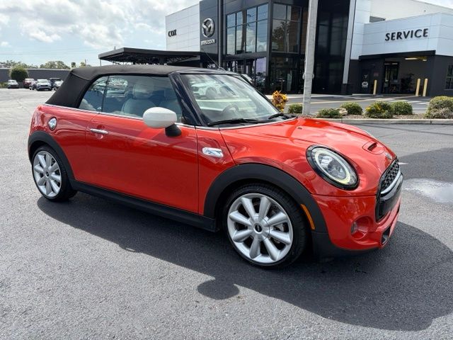 Orange Metallic 2021 MINI Cooper Convertible Front-Wheel Drive 7-Speed Automatic
