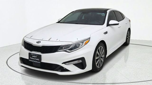 Snow White Pearl 2020 Kia Optima Sedan Front-Wheel Drive 7-Speed Automatic
