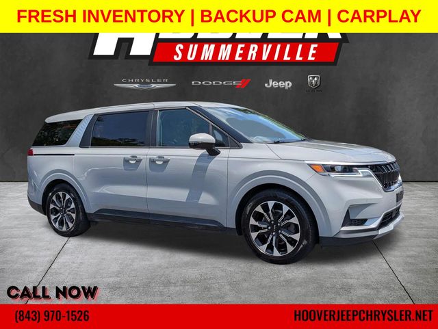 Ceramic Silver 2023 Kia Carnival EX FWD Minivan Front-Wheel Drive 8-Speed Automatic