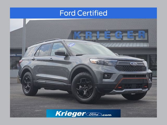 Carbonized Gray Metallic 2024 Ford Explorer SUV / Crossover All-Wheel Drive Automatic