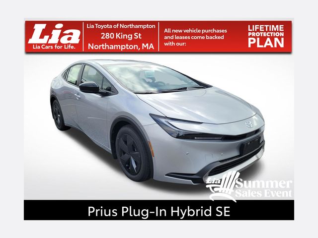 Silver 2026 Toyota Prius Plug-In Hybrid SE FWD Hatchback Front-Wheel Drive Continuously Variable Transmission