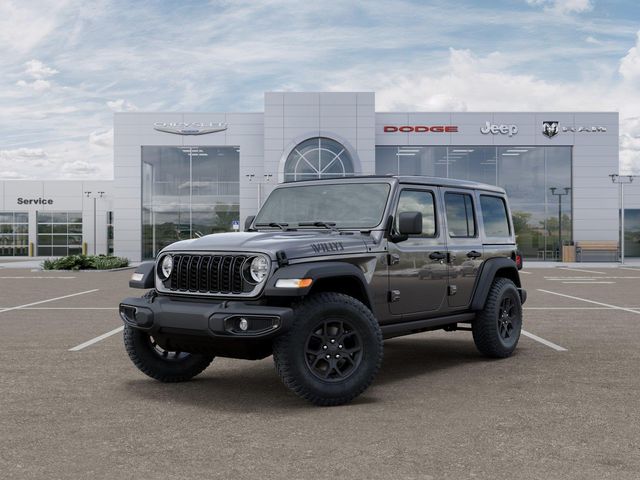 Gray (Granite Crystal Metallic Clearcoat) 2026 Jeep Wrangler Willys 4-Door 4WD SUV / Crossover Four-Wheel Drive 8-Speed Automatic