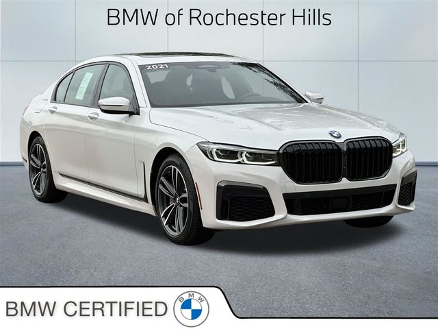 Mineral White Metallic 2021 BMW 7 Series Sedan All-Wheel Drive 8-Speed Automatic