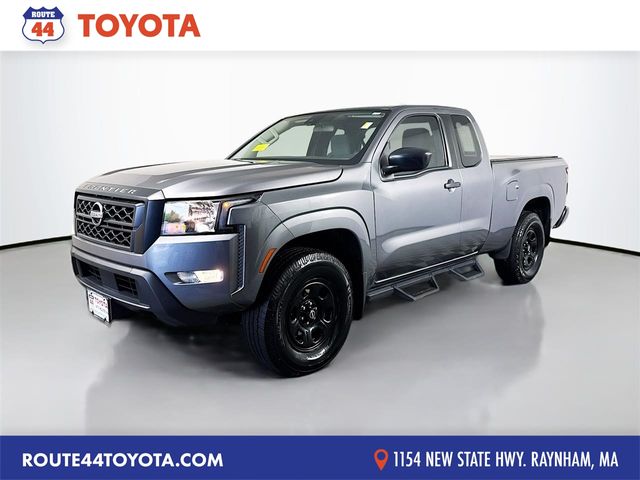 Gray (Gun Metallic) 2023 Nissan Frontier S King Cab 4WD Pickup Truck Four-Wheel Drive 9-Speed Automatic