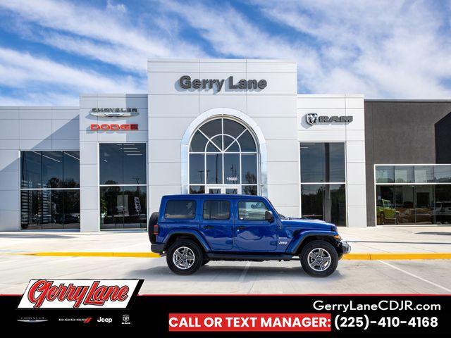 Ocean Blue Metallic Clearcoat 2019 Jeep Wrangler Unlimited Sahara 4WD SUV / Crossover Four-Wheel Drive 8-Speed Automatic