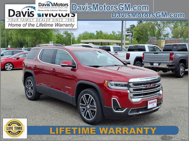 Volcanic Red Tintcoat 2023 GMC Acadia SLT AWD SUV / Crossover Four-Wheel Drive 9-Speed Automatic