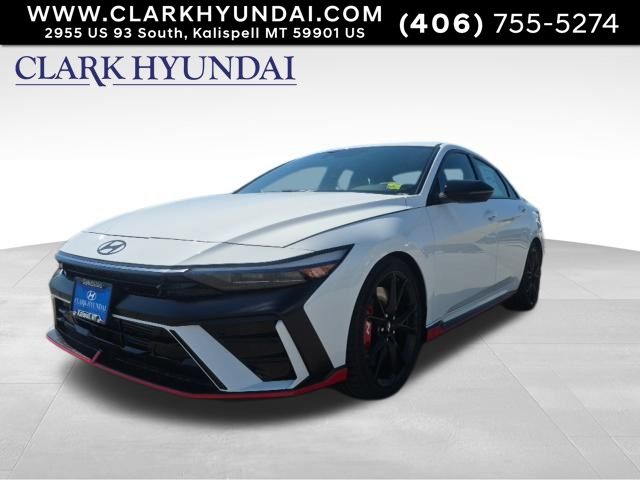 Atlas White 2026 Hyundai Elantra N Sedan Front-Wheel Drive 8-Speed Automatic