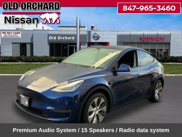 Blue 2020 Tesla Model Y Long Range AWD SUV / Crossover All-Wheel Drive 1-Speed Automatic