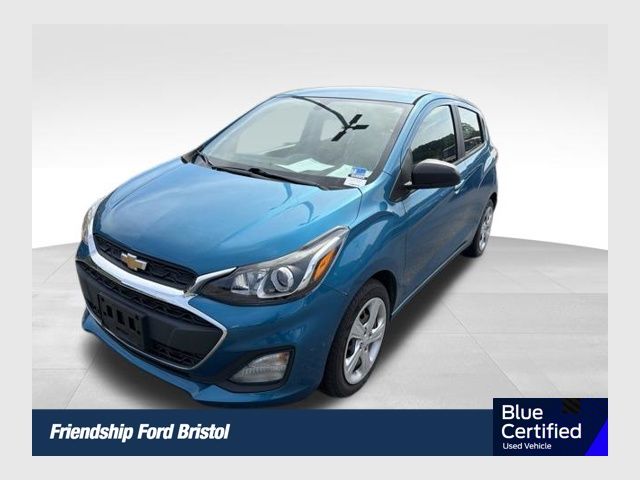 Caribbean Blue Metallic 2019 Chevrolet Spark Hatchback Front-Wheel Drive Continuously Variable Transmission