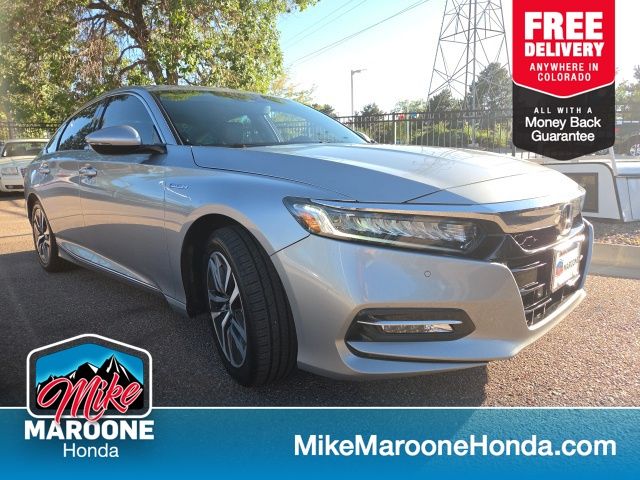 Lunar Silver Metallic 2018 Honda Accord Hybrid Sedan Front-Wheel Drive Continuously Variable Transmission